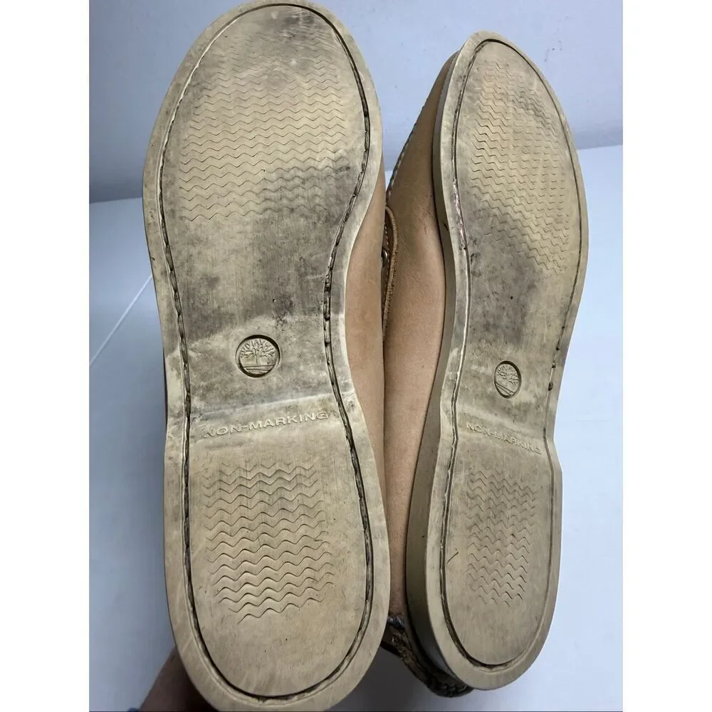 Timberland Men’s Sz 11 Classic Boat Shoes Tan Leather See Description